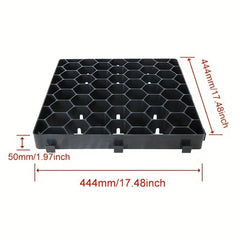 Kiesgitter Bodengitter aus Kunststoff zur Kiesstabilisierung 440 × 440 mm, Höhe: 50 mm