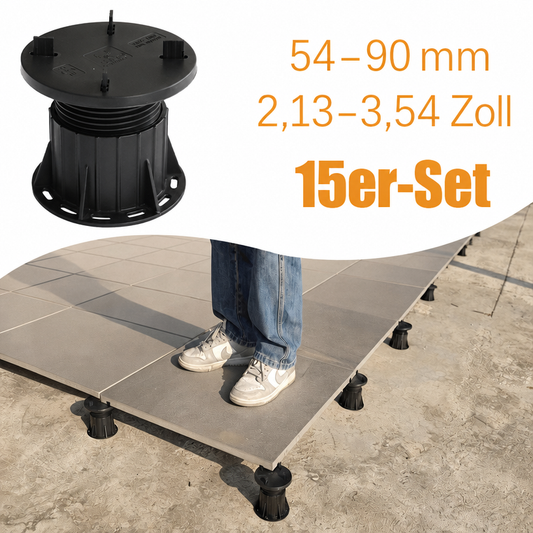 Stelzlager Klein 54–90 mm – Plattenstützen für Keramik
