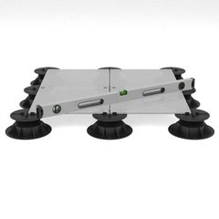 Groß Version Plattenstütze - Ø 150 mm Kopfauflage mit vormontiertem Gummipad