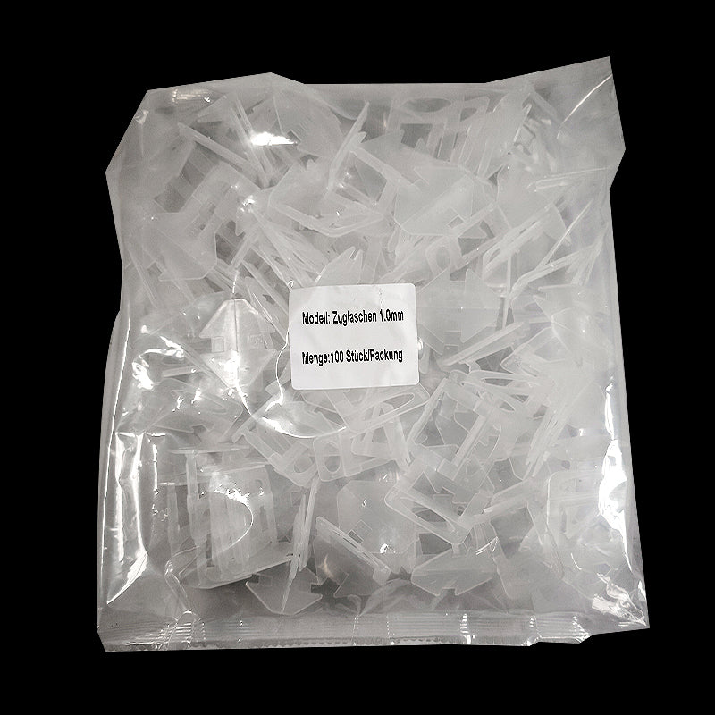 Zuglasche Nivellierclips Fliesenclip 1,0 / 1,5 / 2,0 / 2,5 / 3,0 mm