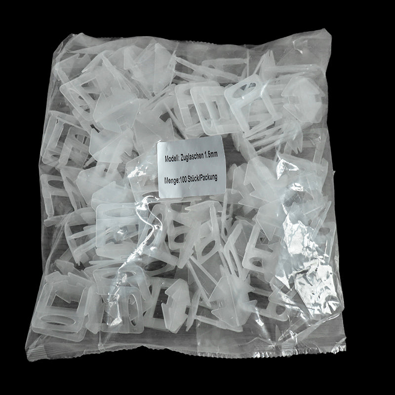 Zuglasche Nivellierclips Fliesenclip 1,0 / 1,5 / 2,0 / 2,5 / 3,0 mm