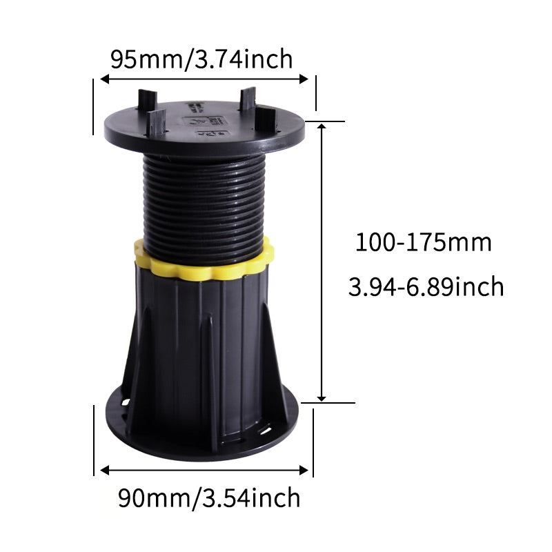 Höhenverstellbare Stelzlager Terrassenlager 20-175mm Stellfuß Plattenlager Versand DE