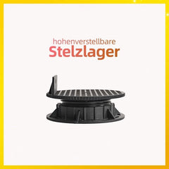 KEGRET Balkenlager bis 600 kg belastbar – Stelzlager mit Ø 95 mm Auflagekopf für Holz- und WPC-Unterkonstruktionen