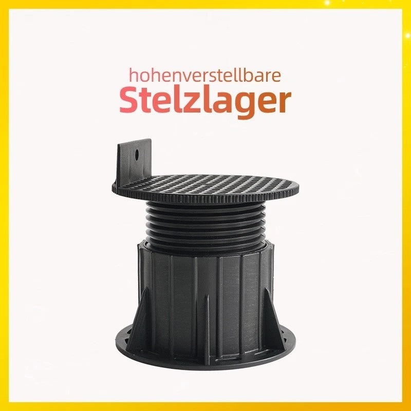 KEGRET Balkenlager bis 600 kg belastbar – Stelzlager mit Ø 95 mm Auflagekopf für Holz- und WPC-Unterkonstruktionen
