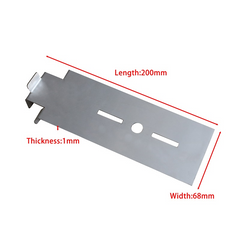 Edelstahl-Abschlusswinkel H-A200/B-A200, Länge 200mm, Breite 68mm, Dicke 1mm