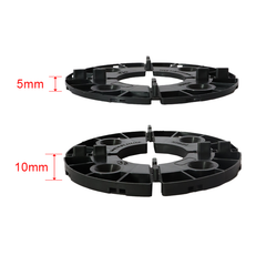 Plattenlager-Ausgleichsscheiben 5/10 mm – Feste Höhe für Terrassenplatten aus Naturstein und Keramik | PP Ø15 cm