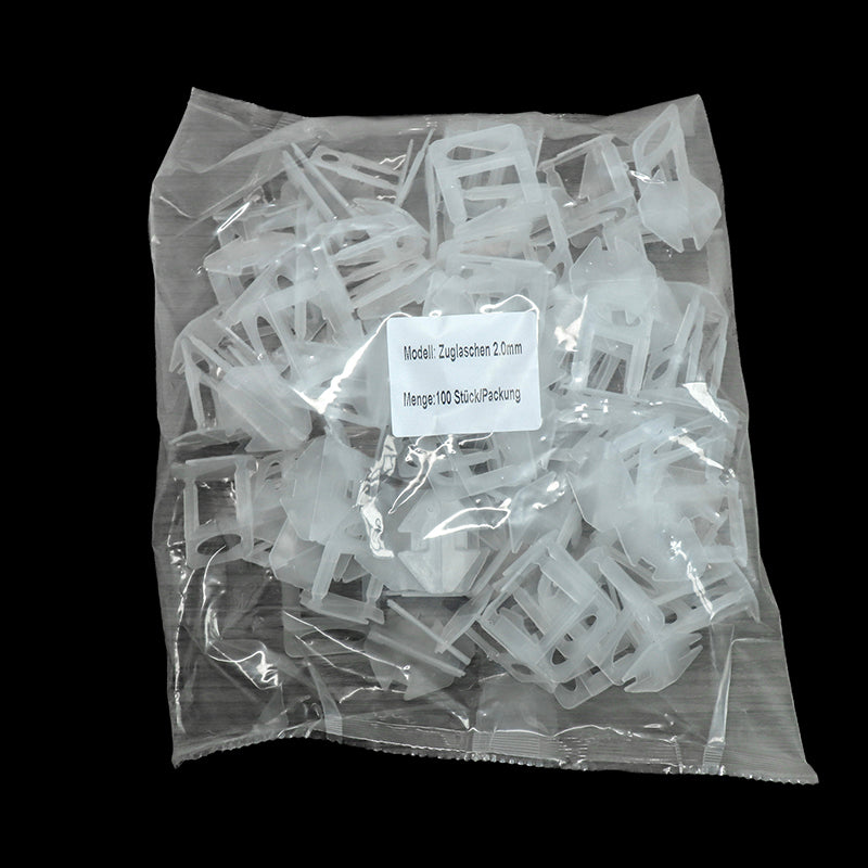 Zuglasche Nivellierclips Fliesenclip 1,0 / 1,5 / 2,0 / 2,5 / 3,0 mm