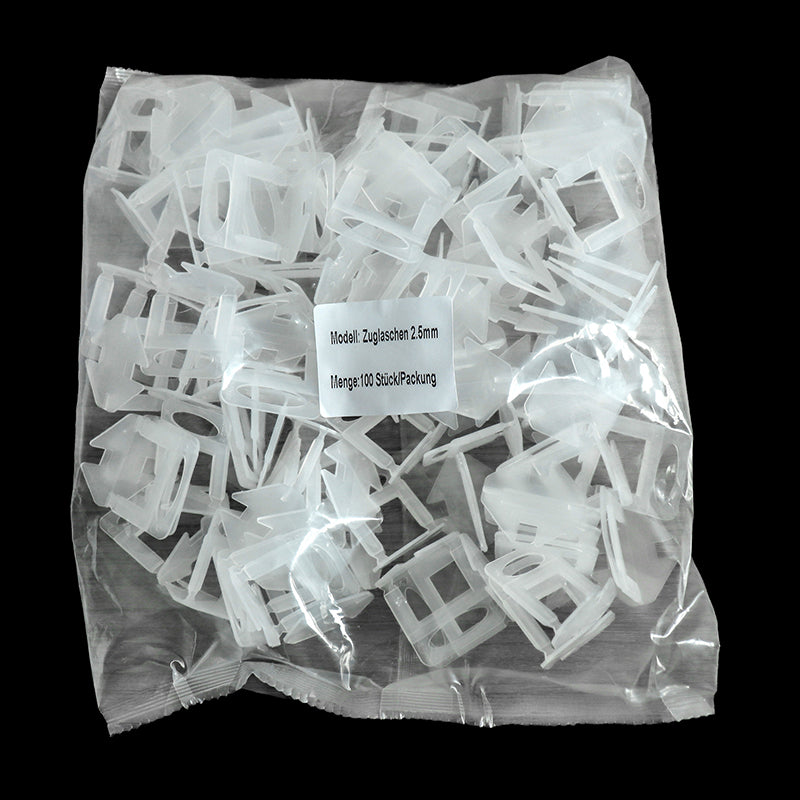 Zuglasche Nivellierclips Fliesenclip 1,0 / 1,5 / 2,0 / 2,5 / 3,0 mm