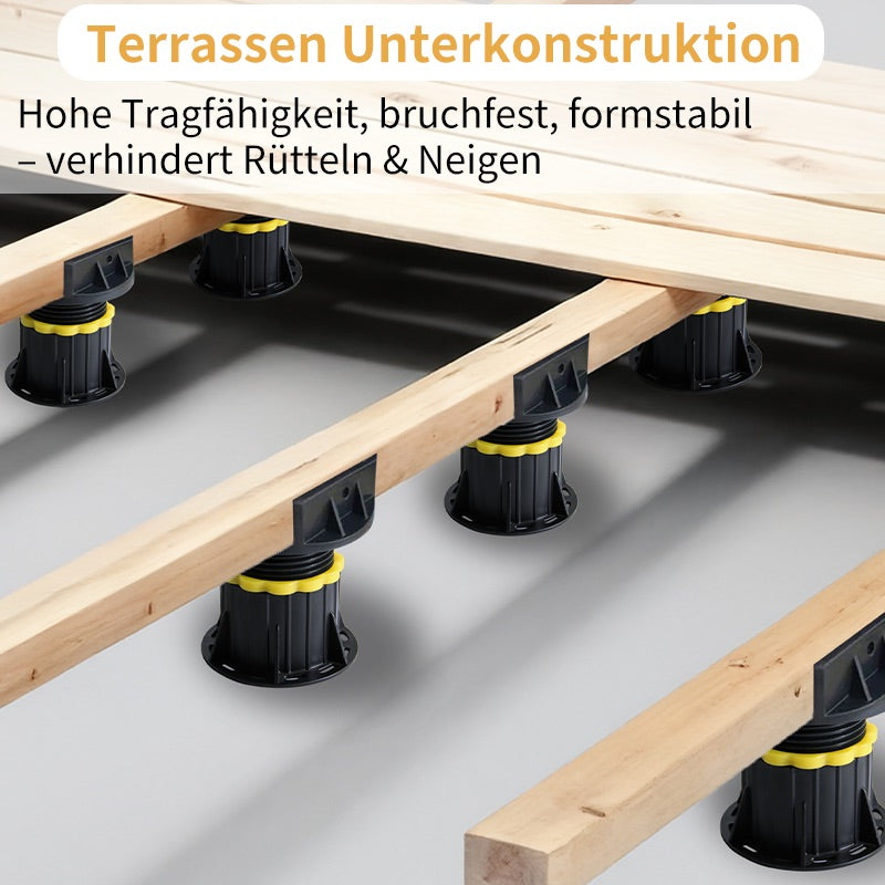 Stelzlager für WPC-Terrassen – Klein Version 20–175 mm