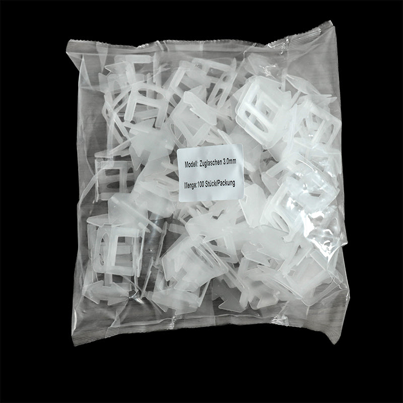 Zuglasche Nivellierclips Fliesenclip 1,0 / 1,5 / 2,0 / 2,5 / 3,0 mm