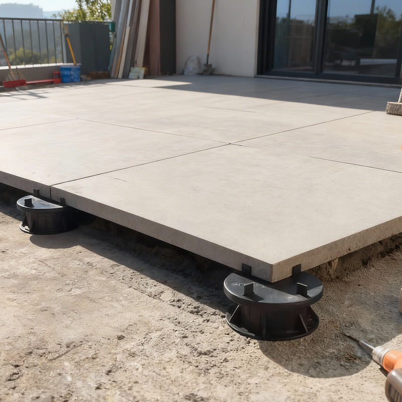 Höhenverstellbare Stelzlager Terrassenlager 20-175mm Stellfuß Plattenlager Versand DE