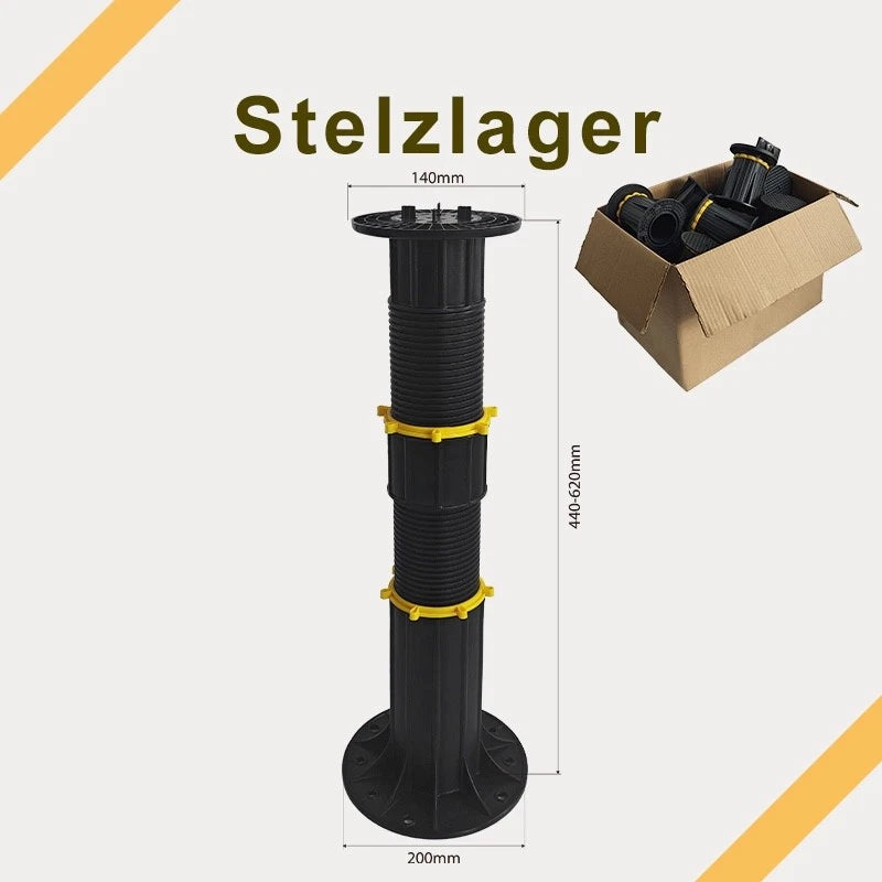 KEGRET Extra Hoch Stelzlager 130–720 mm für Terrassenplatten