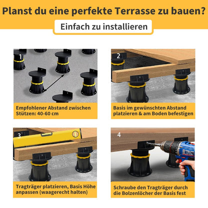 Stelzlager Klein Version Kopfplatte mit rutschfester Oberfläche