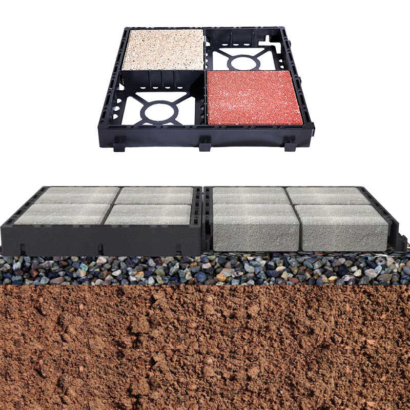 Plattenlager für Terrassenplatten und Pflastersteine 440 × 440 × 50 mm