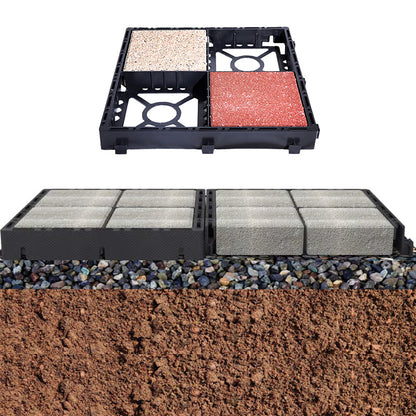 Plattenlager für Terrassenplatten und Pflastersteine 440 × 440 × 50 mm