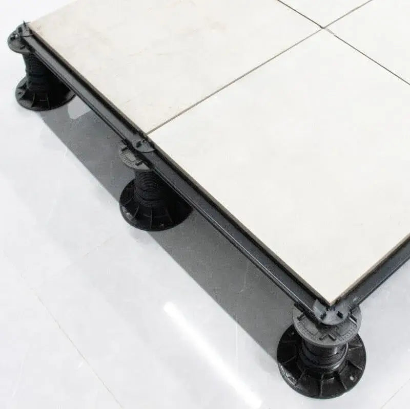 Verstellbarer Sockel für 60,8 x 60,8 mm Aluminium-Terrassendielen, Höhe 59–218 mm