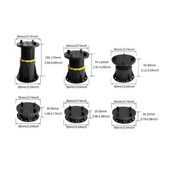 Höhenverstellbare Stelzlager Terrassenlager 20-175mm Stellfuß Plattenlager Versand DE