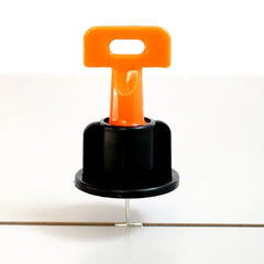 Wiederverwendbares Fliesenausgleichssystem (50er-Pack – 1,5 mm, 46 mm H + Spezialschlüssel)