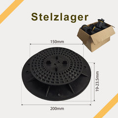 Stelzlager Groß Version 19–125 mm als Plattenstützen – Verstellbare Auflagefüße für Steinplatten und Außenflächen