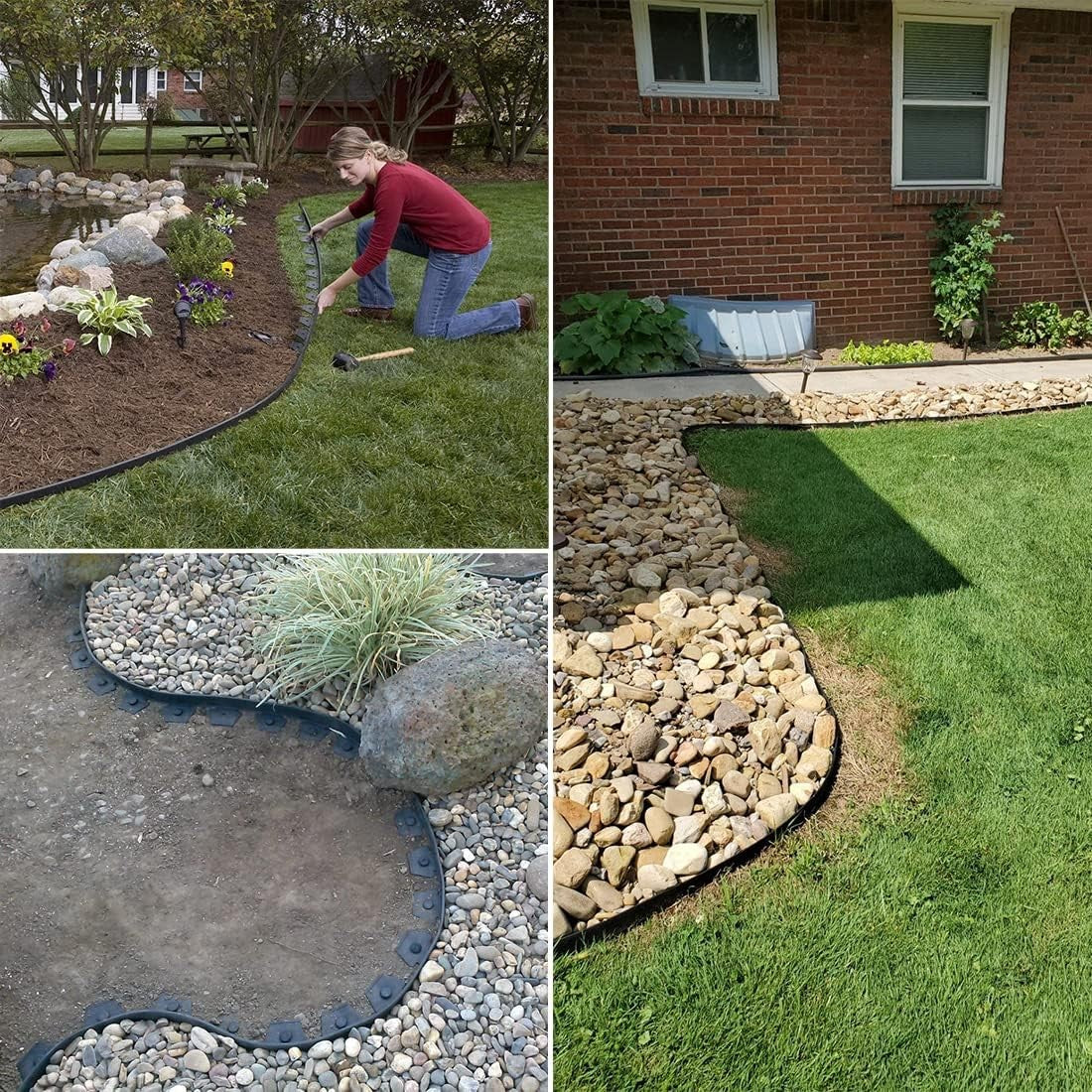 Kunststoff Rasenkante flexibel Beeteinfassung Gartenbegrenzung