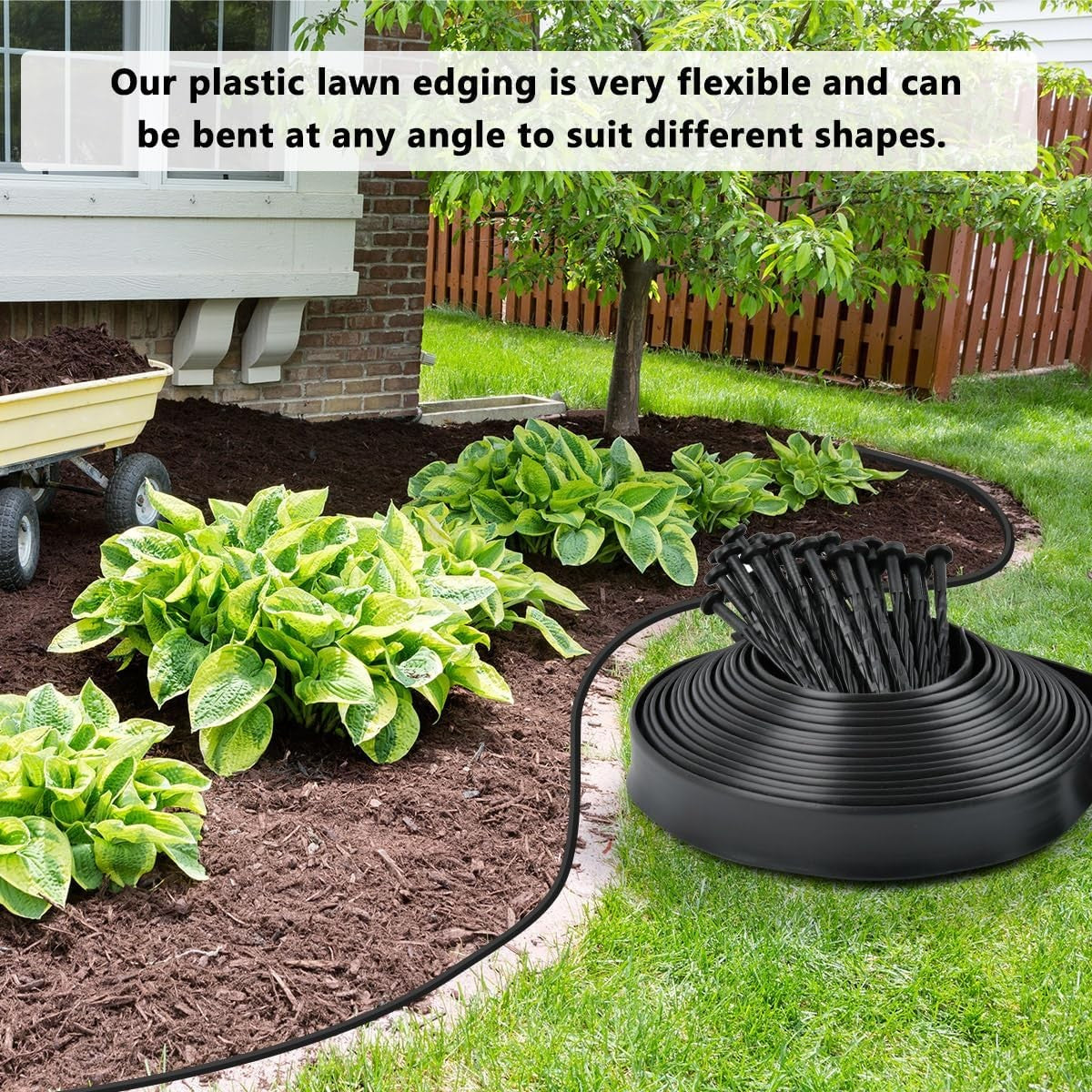 Kunststoff Rasenkante flexibel Beeteinfassung Gartenbegrenzung