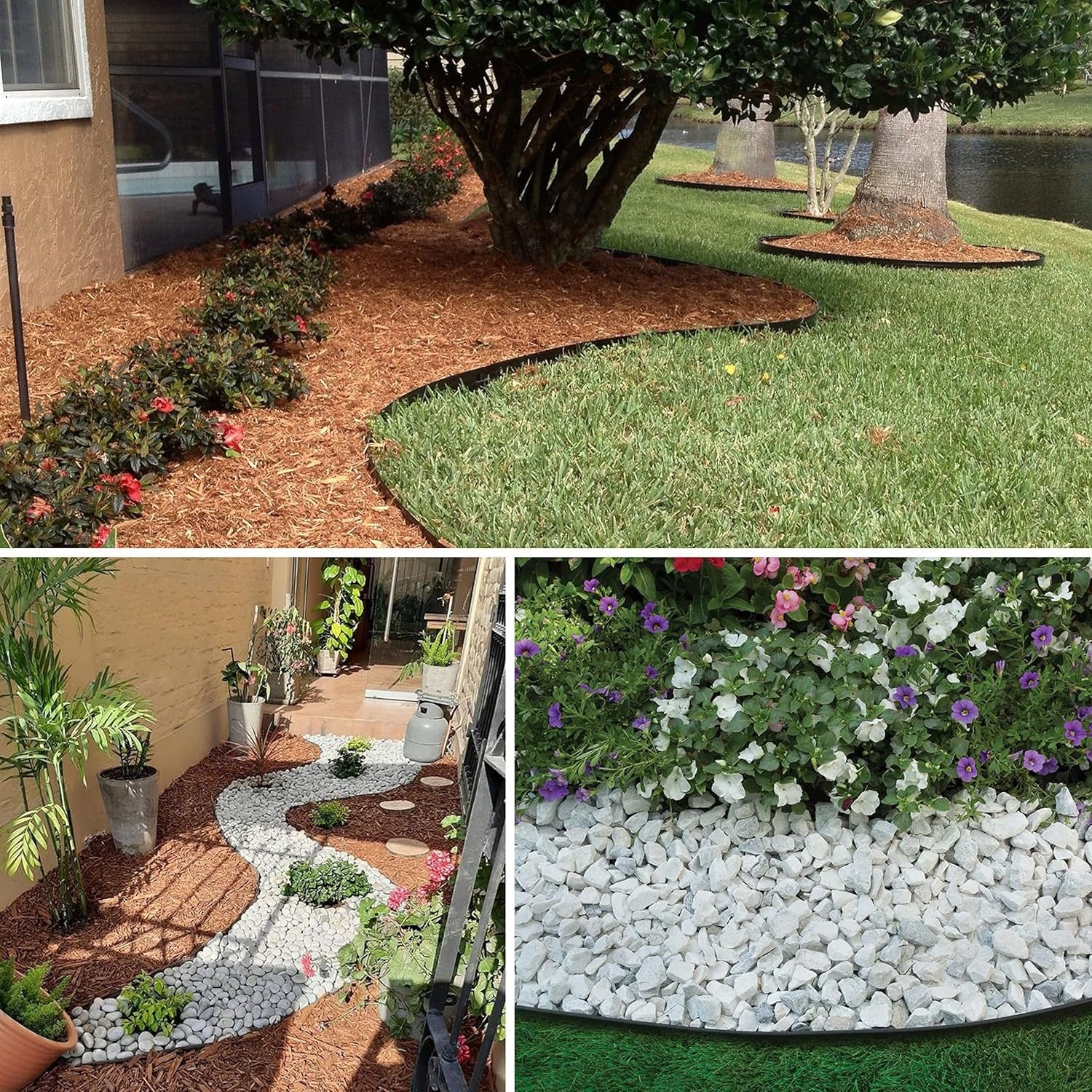 Kunststoff Rasenkante flexibel Beeteinfassung Gartenbegrenzung